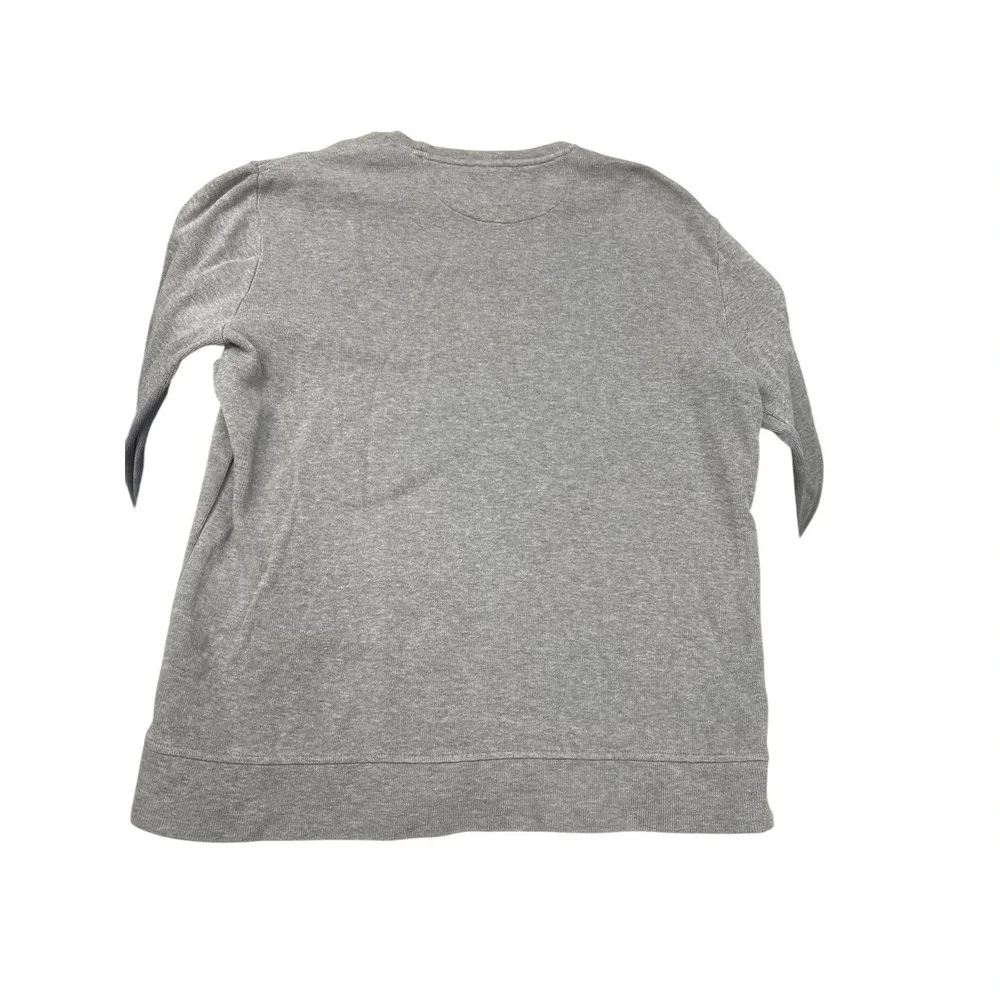 Nautica Mens Crewneck Sweater Medium Gray Color‎ Blue Logo